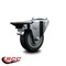Service Caster 3.5'' Thermo Rubber Wheel Swivel Bolt Hole Caster with Posi Lock Brake SCC-BH20S3514-TPRB-PLB - alternate 2